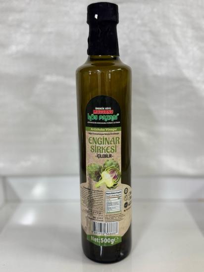 Enginar Sirkesi (Fermante - Katkısız) Cam Şişe - 500  ml